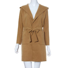 Fashion Women Trench Coat Slim Turn-down Collar Long Sleeve Casual Winer Overcoat Fast Shipping EF8