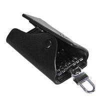 Quality Men PU Leather Solid Wallet Car Key Chain Holder 6 Ring Pouch Case Housekeeper Key Chain Black Brown EF8