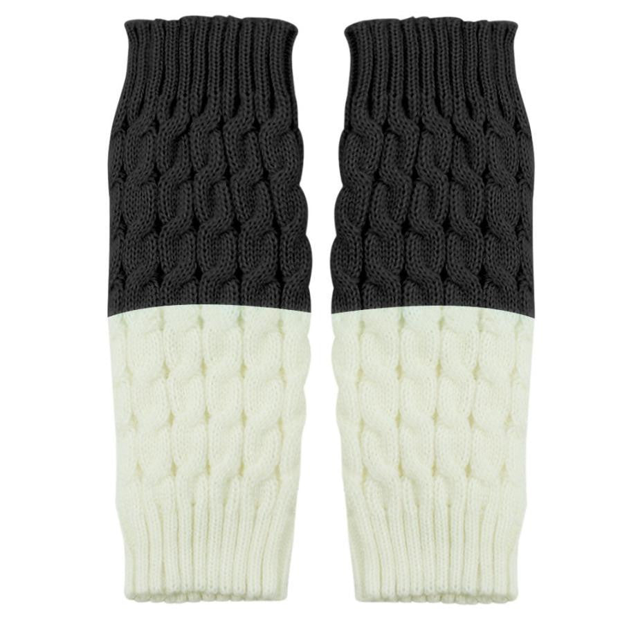 Korean Women Lady Knitted Crochet Socks Leg Boots Warmer Cover Leggings EF8