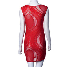 Lace Material Fashion Women Long Sleeve O-neck Mini Dress Joining Together Evening Sexy Semi Perspective Slim Dresses EF8