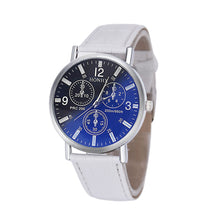 Luxury Mens Crocodile PU Leather Analog Blu-Ray Business Wrist Watch Quality Men Watch Clock relogio masculino EF8