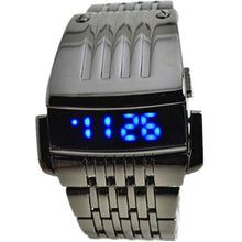 Luxury Stainless Steel Men Blue LED Digital Sport Wrist Watch Watches Men Watch Relogio Masculino EF8