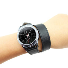 Luxury Long Leather Band Double Tour Bracelet Watchband For Gear S2 Classic R732 EF8