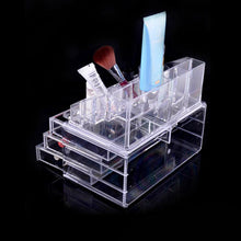 Makeup Cosmetics Jewelry Organizer Clear 3 Drawers Lipstick Box Storage EF8