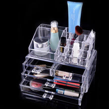 Makeup Cosmetics Jewelry Organizer Clear 3 Drawers Lipstick Box Storage EF8