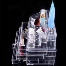 Makeup Cosmetics Jewelry Organizer Clear 3 Drawers Lipstick Box Storage EF8