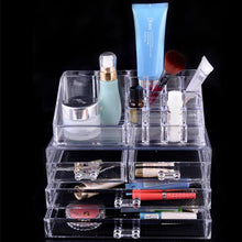 Makeup Cosmetics Jewelry Organizer Clear 3 Drawers Lipstick Box Storage EF8