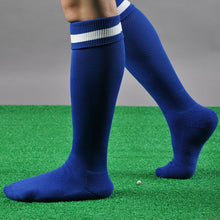 Men Striped Long Socks lacrosse Knee High Socks solid color thick socks EF8