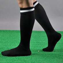 Men Striped Long Socks lacrosse Knee High Socks solid color thick socks EF8
