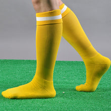 Men Striped Long Socks lacrosse Knee High Socks solid color thick socks EF8