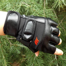 Men Tactical Gloves Men's Outdoor Sport Bicycle Fitness Gloves MittsHalf Finger Leather Gloves Mittens EF8