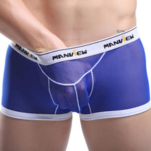 Men Ventilation Sexy Comfy Shorts Men Underwear Men Low Waist Ventilation Sexy Gauze Rose Comfy Shorts Boxer Underpants EF8