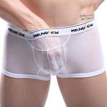 Men Ventilation Sexy Comfy Shorts Men Underwear Men Low Waist Ventilation Sexy Gauze Rose Comfy Shorts Boxer Underpants EF8