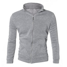 Men's Armour Warm Sweatshirt Zipper Coat Jacket Slim Fit Long Sleeve Outwear Plus Size EF8