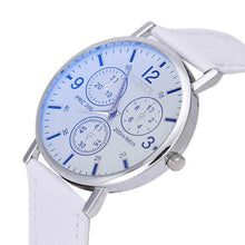 Mens Luxury Crocodile Faux Leather Analog high-end Business Wrist Watch Watches EF8