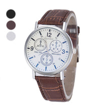 Mens Luxury Crocodile Faux Leather Analog high-end Business Wrist Watch Watches EF8