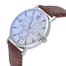 Mens Luxury Crocodile Faux Leather Analog high-end Business Wrist Watch Watches EF8