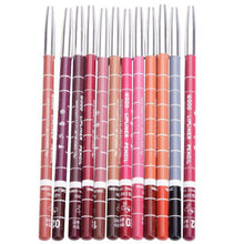 12pc 15CM 12Colors WaterproofLip Liner Pencil Women's Professional Long Lasting Lipliner Lips Makeup Tools EF8