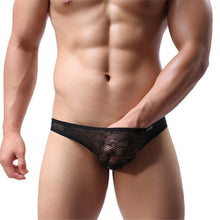 Men Lace T-back Briefs Sexy Underwears EF8