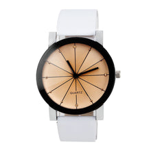 Men Luxury Quartz Dial Clock PU Leather Wrist Watch Round Case Wrist Watches Watch EF8