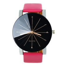 Men Luxury Quartz Dial Clock PU Leather Wrist Watch Round Case Wrist Watches Watch EF8