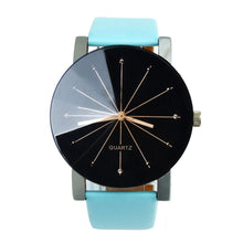 Men Luxury Quartz Dial Clock PU Leather Wrist Watch Round Case Wrist Watches Watch EF8