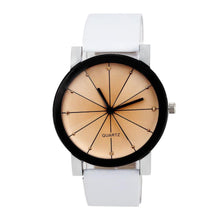 Men Luxury Quartz Dial Clock PU Leather Wrist Watch Round Case Wrist Watches Watch EF8