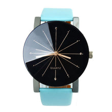 Men Luxury Quartz Dial Clock PU Leather Wrist Watch Round Case Wrist Watches Watch EF8