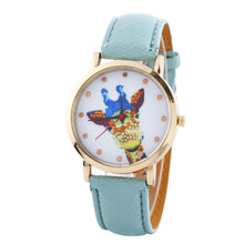 Women Deer Pattern Fashion PU Leather Band Analog Quartz Vogue Wrist Watches Watch EF8
