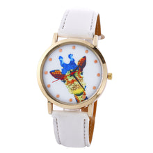 Women Deer Pattern Fashion PU Leather Band Analog Quartz Vogue Wrist Watches Watch EF8