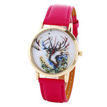 Women Men Fashion PU Leather Band Analog Quartz Vogue Wrist Watches Watch EF8