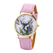 Women Men Fashion PU Leather Band Analog Quartz Vogue Wrist Watches Watch EF8