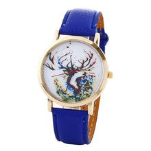 Women Men Fashion PU Leather Band Analog Quartz Vogue Wrist Watches Watch EF8