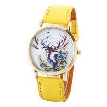 Women Men Fashion PU Leather Band Analog Quartz Vogue Wrist Watches Watch EF8