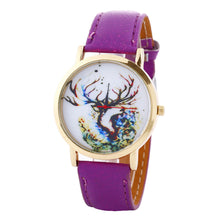 Women Men Fashion PU Leather Band Analog Quartz Vogue Wrist Watches Watch EF8