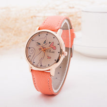 Cartoon Watch Women Fashion Casual Watch Little Cat Pattern Wristwatch Quartz Dress Vogue Watches reloj mujer EF8