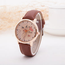 Cartoon Watch Women Fashion Casual Watch Little Cat Pattern Wristwatch Quartz Dress Vogue Watches reloj mujer EF8