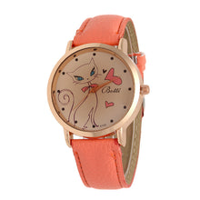 Cartoon Watch Women Fashion Casual Watch Little Cat Pattern Wristwatch Quartz Dress Vogue Watches reloj mujer EF8
