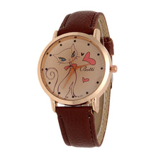 Cartoon Watch Women Fashion Casual Watch Little Cat Pattern Wristwatch Quartz Dress Vogue Watches reloj mujer EF8