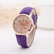Cartoon Watch Women Fashion Casual Watch Little Cat Pattern Wristwatch Quartz Dress Vogue Watches reloj mujer EF8
