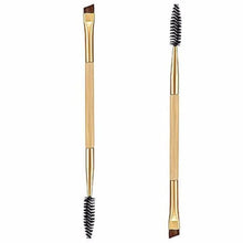 ComingMakeup Bamboo Handle Double Eyebrow Brush Eyebrow Comb Set EF8