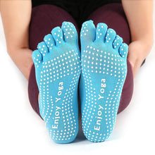 ComWomens Cotton Colorful Non Slip Massage Toe Socks Full Grip With Socks Heel EF8