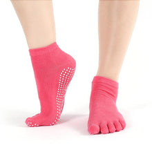 ComWomens Cotton Colorful Non Slip Massage Toe Socks Full Grip With Socks Heel EF8