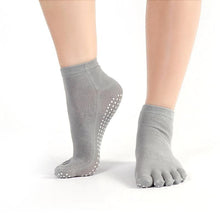 ComWomens Cotton Colorful Non Slip Massage Toe Socks Full Grip With Socks Heel EF8