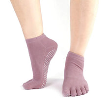 ComWomens Cotton Colorful Non Slip Massage Toe Socks Full Grip With Socks Heel EF8