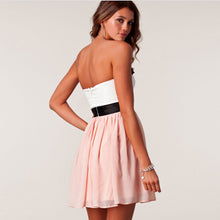 Fashion Sexy Women Vestidos Floral Chiffon Lace Backless Prom Wedding Mini Dresses Clothing EF8