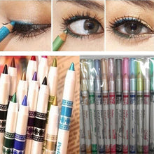 Fashion Woman 12 Colors Glitter Lip liner Eye Shadow Eyeliner Pen Cosmetic Makeup Set EF8