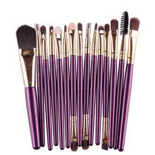 Professional 15pcs Eye Shadow Foundation Eyebrow Lip Brush Makeup Brushes Comestic Tool 1 Set EF8