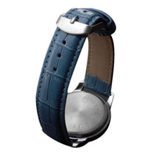 Luxury Fashion Leather Mens Analog Watch Watches Blue EF8