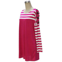 Personality Loose And Comfortable Long Sleeved Button Fringe Dress EF8